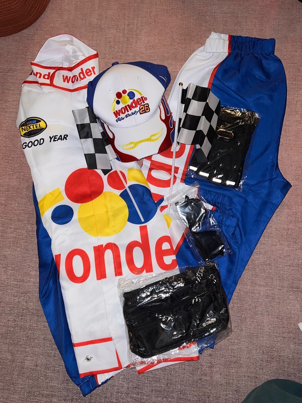 Taladaga Nights inspired Ricky Bobby Halloween Costume Men’s Small